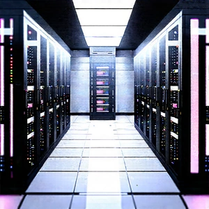 Futuristic Server Room With Image, There
