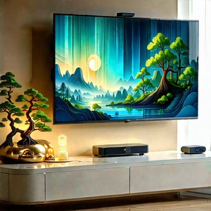 Smart home (device:1.48) with (digital:1.35) artwork
