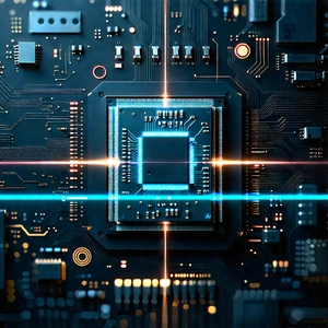 Microchip with laser scanning