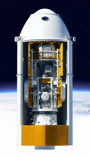 A Large White Structure Is Shown In The Image