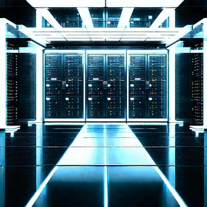 Futuristic server room