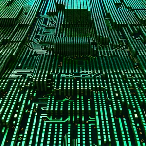 Close-up of sensor array