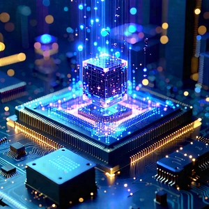 Quantum computer with (digital:1.26) particles