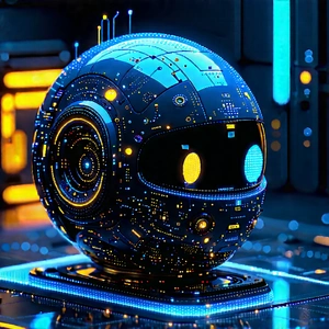 Artificial Intelligence Visualization With Futuristic-looking Sphere
