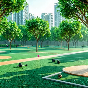 Urban Hdr Photography: Urban Fitness In The Park Scene With Image, There