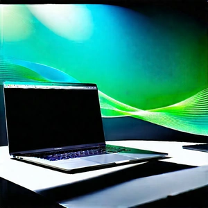 Laptop With Streaming Content With Laptop Computer