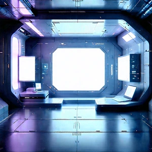 Futuristic Tech Startup Office With Image, There