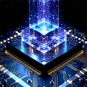 Quantum computer with holographic projection