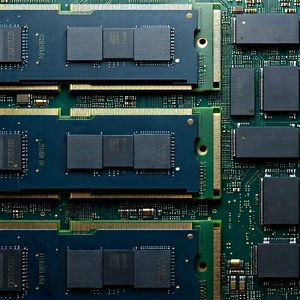 Tech Concept Art: Close-up of memory module