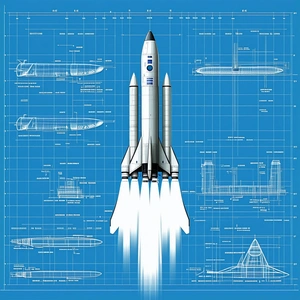 A Space Shuttle Is Shown In A Diagram, With Its Various Parts Labeled