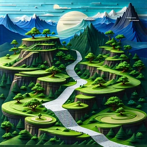 Machine Learning Visualization With Painting Mountainous