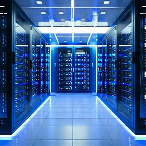 Futuristic server room