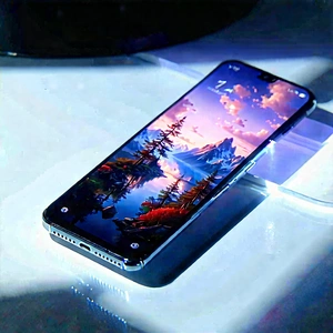 Smartphone With Holographic Display With Smartphone Displayed