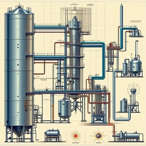 detailed drawing factory