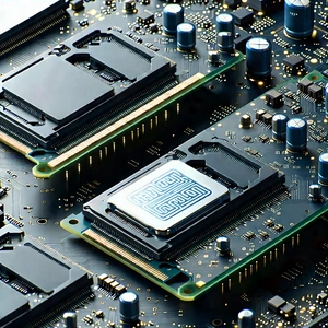 Close-up of memory module