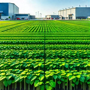 Agricultural Technology In Manufacturing Facility With Large Field