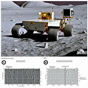 A Robotic Vehicle, Possibly A Rover, On A Rocky Surface