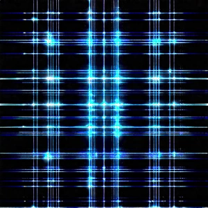 Abstract Fantasy Art: Grid system with luminous edges