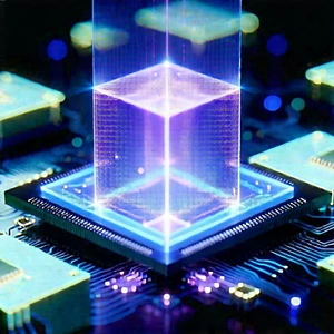 Quantum computer with holographic projection