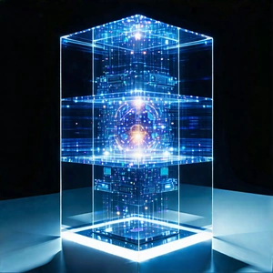 Quantum computer with holographic projection