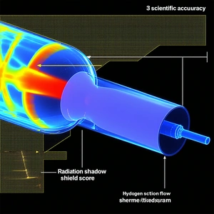 A Close-up Of A Blue Tube With A Red Glow Inside It