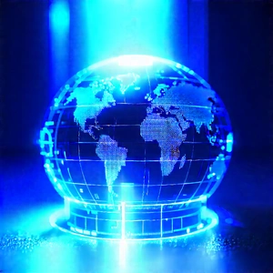 Innovative Medical Technology Design With Blue Globe