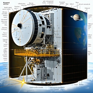 The Image Is A Diagram Of A Space Station, Showing The Various Components And Their Functions