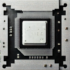 Close-up of microprocessor