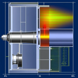 A Blueprint Of A Machine Is Shown, With A Focus On The Engine