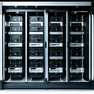 Server rack with laser scanning