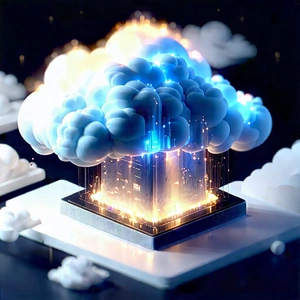 Cloud Computing Visualization With Image, There
