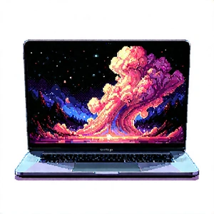 Laptop With (digital:1.33) Artwork With Laptop Computer
