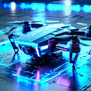 Drone with holographic display