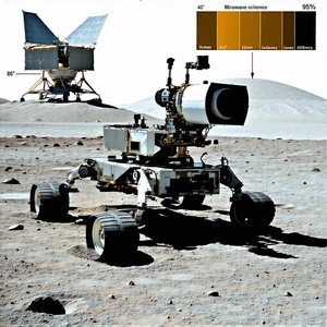 A Rover On The Surface Of Mars, With A Large Dome-shaped Structure In The Background