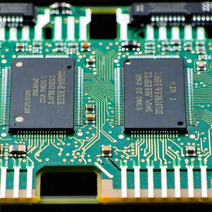 Tech Product Photography: Close-up of memory module