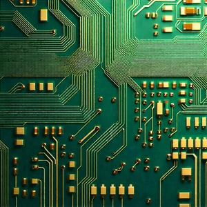 Close-up of electronic circuit