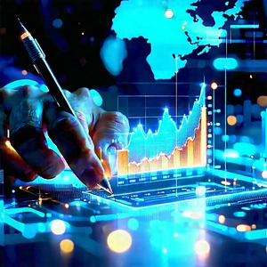 Financial technology in (design:1.37) studio