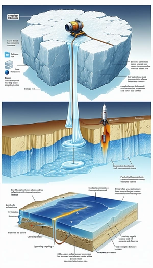 The Image Is A Diagram Showing The Process Of Melting Ice And The Formation Of Water Vapor