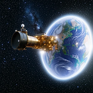 spacecraft, possibly satellite,