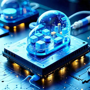 Innovative Medical Technology Design With Small, Blue,