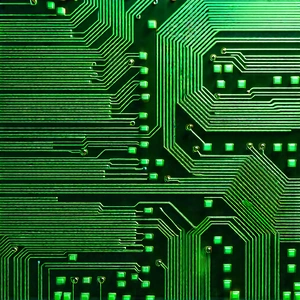 Close-up of electronic circuit