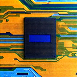 Close-up of electronic circuit