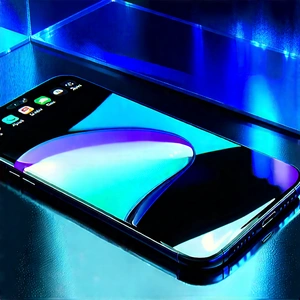 Smartphone With Holographic Display With Smartphone Blue