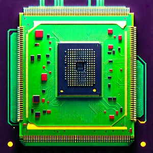 Close-up of microprocessor