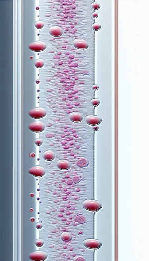 A Long, Thin, And Curved Object With A Pinkish Hue