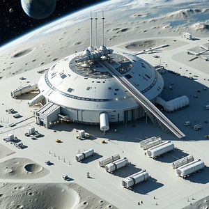 large white building situated white