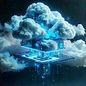 Cloud Computing Visualization With Image, There
