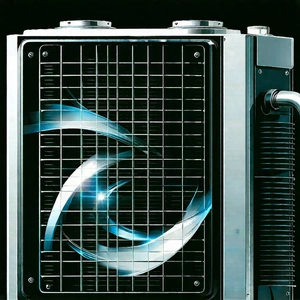 Close-up of cooling system