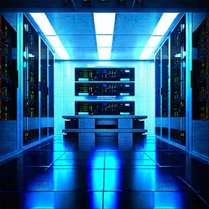 Futuristic Server Room With Image, There