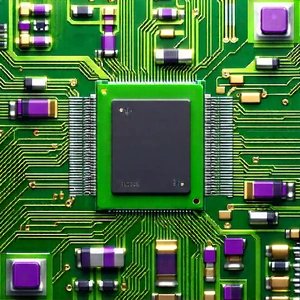 Close-up of microprocessor